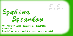 szabina sztankov business card